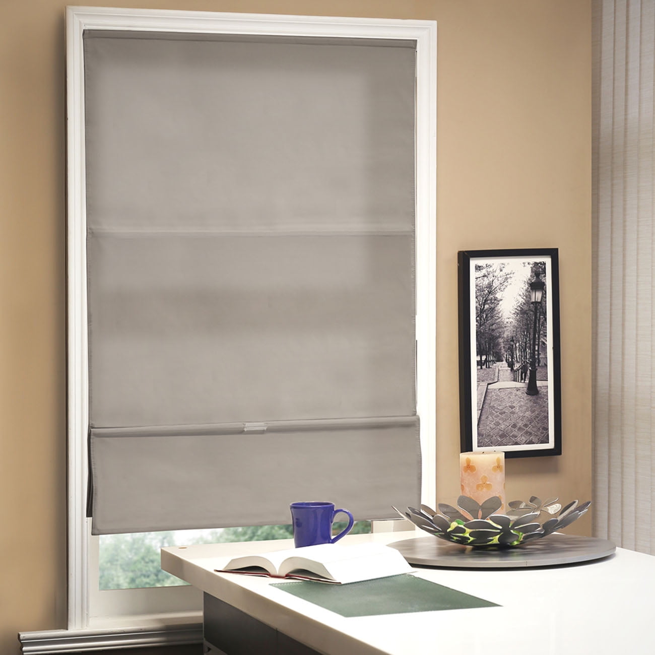 Chicology Privacy & Light Filtering Cordless Roman Shades