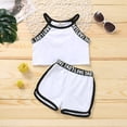 thumbnail image 7 of FYDUU Toddler Girl Summer Clothes Sleeveless Athletic Tank Tops And Shorts Set Casual Playwear Two Piece Outfit Comfy Sports Suit 3-4 Years, 7 of 7