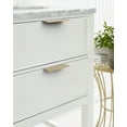 thumbnail image 2 of Amerock Streamline II 4 inch (102mm) Length Champagne Bronze Cabinet Finger Edge Pull, 25 Pack, 2 of 4