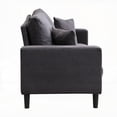 thumbnail image 6 of Modern Corduroy Two-Piece Sofa Set (Three Seater + Two Seater) for Living Room - Dark Grey, 6 of 20