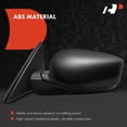 thumbnail image 3 of A-Premium Driver Side Power Door Mirror - Compatible with Honda Accord 2008 2009 2010 2011 2012 - Non-Heated Manual Folding Black Outside Rear View Mirror - Replace# 76258-TA5-A01, 3 of 8