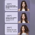 thumbnail image 5 of Portable Hair Straightener Brush USB Rechargeable Mini Flat Iron Brush with 3 Heat Settings LED Display for Travel Gym Home Use Cordless Hair Styling Tool, 5 of 9