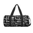 thumbnail image 2 of Easygdp Pasta Bacon Travel Bag, Camping, Weekend, Carry On Overnight Duffel Bag with Shoulder Strap, 2 of 8
