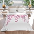 thumbnail image 3 of Flannel Throw Blanket for Couch Sofa Bed, Country Pink Leaf Soft Cozy Warm Fuzzy Blanket 60x80in, 3 of 9