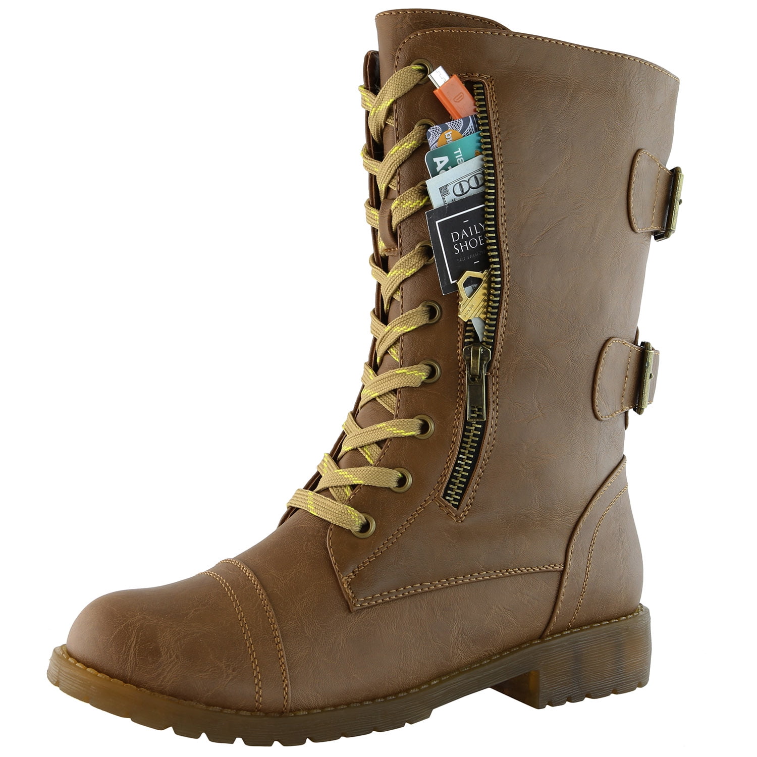 mid calf lace up boots with heel