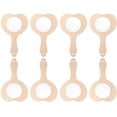thumbnail image 2 of Shisuyan 8Pcs DIY Wooden Handheld Mirror Unfinished Mirror Unpainted Makeup Mirror for Kid, 2 of 9
