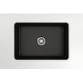 thumbnail image 2 of BOCCHI Sotto Undermount Fireclay 27 in. Single Bowl Kitchen Sink with Protective Bottom Grid and Strainer in Matte Black, 2 of 6