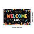 thumbnail image 1 of Colorful Design Back to School Banner Educational Theme Welcome Decoration for Classroom Decor School Event Kids Party, 1 of 4