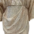 thumbnail image 4 of Pyhlmscde Women's Wear Sequins Deep V Neck Open Back Jumpsuit Long Pants, Gold Jumpsuit, Sequin Romper for Women, Sequin Jumpsuit, 4 of 5