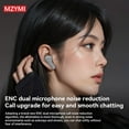 thumbnail image 6 of MZYMI A98 TWS Earphone Bluetooth5.4 Wireless ENC Noise Cancelling Headphone Touch Control In Ear Headset With Mic For Android iOS, 6 of 6