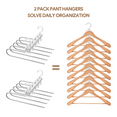 Housolution Pants Hangers Space Saving,5 Tier Multifunctional NonSlip