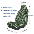 thumbnail image 2 of Lsque Tropical Palm Leaves1 Pattern Car Seat Covers for Front Seats , Waterproof Seat Covers for Cars, Sporty Front Seat Covers,Car Seat Cover Protector Front Seats, 2 of 5