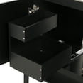 thumbnail image 6 of 36" Bathroom Cabinet Vanity, Black & Solid Wood, Ceramic Sink, 2 Drawers For Neat Storage, Modern Style, Assembly Required Vanity - Sink With Doors, 6 of 7