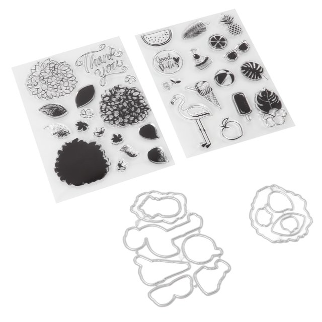 Sellos transparentes Jadeshay 2 piezas de Sellos de silicona