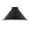 Black, variant on B&P Lamp® Polished Copper Finish Spun Steel Cone Lamp Shade, 8 Inch Diameter, White Enamel Interior, 2-1/4 Inch Fitter, Metal Light Shade