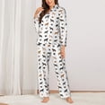 thumbnail image 2 of Yiaed Labrador Retriever Dog Print Pajamas Women's Long Sleeve Sleepwear Soft Button Down Loungewear Pjs Lounge Set Nightwear Womens Pajama Pants-XX-Large, 2 of 7