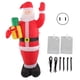 thumbnail image 1 of Inflatable Christmas Old Man Model with Gift Bag in Hand LED Growing Inflatable Christmas Man for Outdoor Garden Yard US Plug 100‑240V, 1 of 5