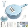 thumbnail image 1 of 12 In 1 Multifunctional Vegetable Cutter Kitchen Mandoline, Vegetable Slicer, Vegetable Cutter Slicer For Slicing(blue), 1 of 5