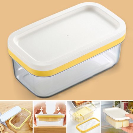 

Kitchen Cutting Keeper Sealing Portable Rectangular Container Food Home Butter Box Storage with Lid Cheese Plate