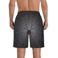 thumbnail image 3 of KLL Black Spider On Web Men's Casual Summer Beach Shorts Hawaiian Shorts with Pockets-XX-Large, 3 of 5