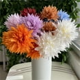 thumbnail image 5 of Piwvid Artificial Dahlia Flowers Fall Fake Flower Silk Flowers with Long Stem Floral Arrangements Bouquets Autumn Faux Dahlias Flowers for DIY Wedding Party Centerpieces Home Decor, 5 of 5