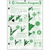 8½" x 12" Papercrafting Template Christmas Kirigami