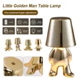 thumbnail image 1 of Golden Man Bordslampa Trådlös Nattlampa Nordisk Skrivbordslampa för Hem Bar Hotell Dekoration Guld gold, 1 of 5