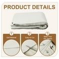 thumbnail image 3 of Uxcell 2Pcs Anti-Tarnish Silver Cloth, 6.6 x 3.3 ft Polishing Cloth, Gray, 3 of 6