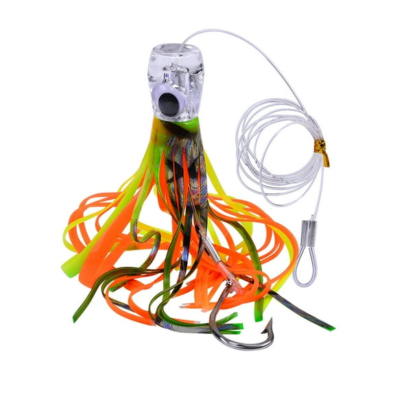 Stainless Deep Sea Fishing Trolling Lure for Marlin Tuna Mahi Mahi Wahoo Sailfish Dolphin Saltwater Offshore Big Game Trolling Lures Included Mesh Bag