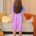 thumbnail image 3 of RXIRUCGD 2025 Vêtements d'Été pour Enfants 3-12 Ans Mode Imprimée Pyjama Rêveur Mi-Mollet Chemise de Nuit, 3 of 5
