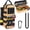 Brown, variant on Heavy Duty Small Tool Bags for Men with Carabiner,Tactical Tool Pouch Bag,Portable Utility Tools Storage Organizer Case with Shoulder Strap for EDC,Motorcycle,Camping,Road Trip,Electricians,Green