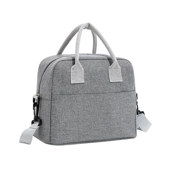 Bolsa térmica para comestibles con película de aluminio, portátil y práctica para llevar al hombro. 29cmx16cmx23cm