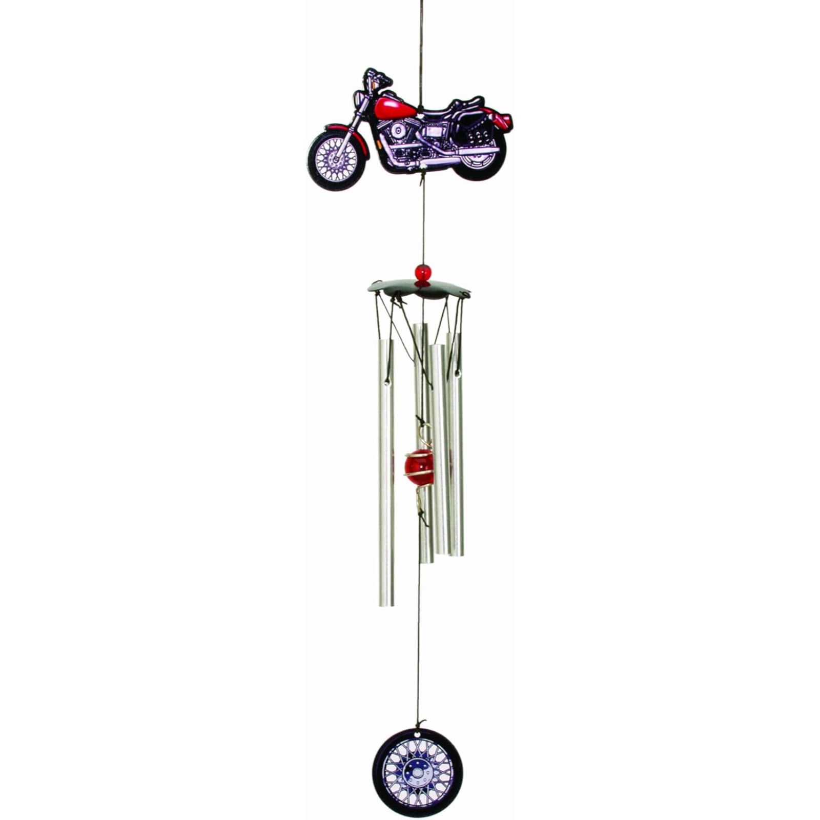 Spoontiques Decorative Wind Chime, 5.25"H, Metal Motorcycle