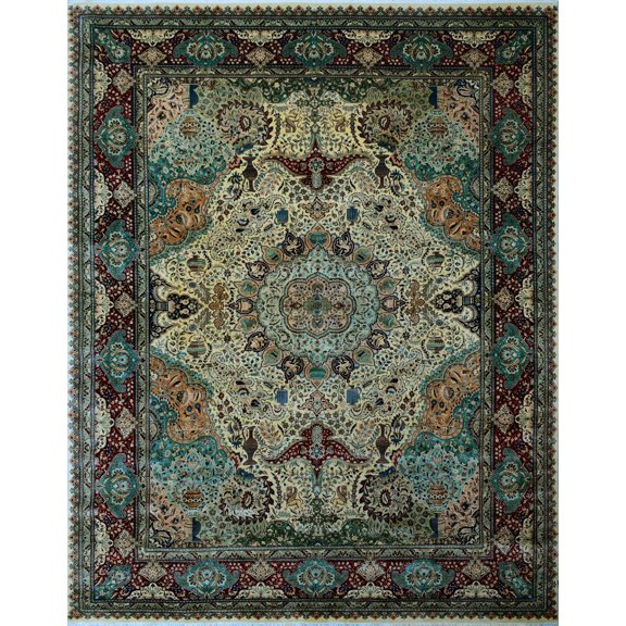 Heirloom Mohenjodaro Ivory/Red Rug, 9'1" x 12'0"