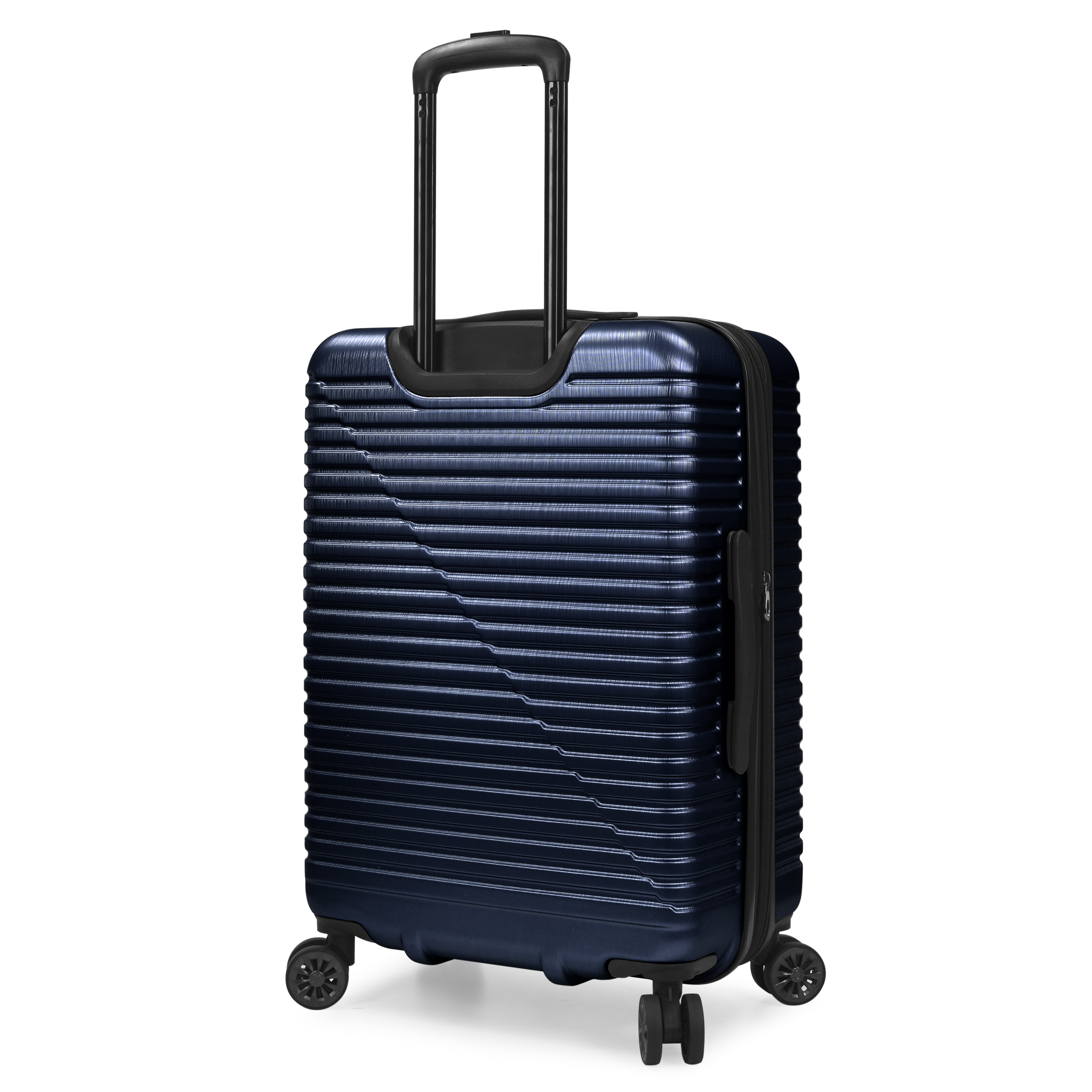 Travel Select Sunny Side Hardside Spinner Luggage with Spinner Wheels, Navy, 26" Medium Checked