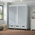 thumbnail image 3 of Brochao Portable Closet Organizer with 3 Drawers & 4 Shelves Gray, 3 of 11
