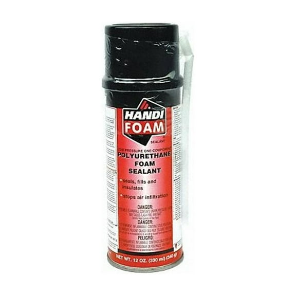 Handi-Foam Spray Foam Sealant, 12 oz, Cream, 12 PK P30002