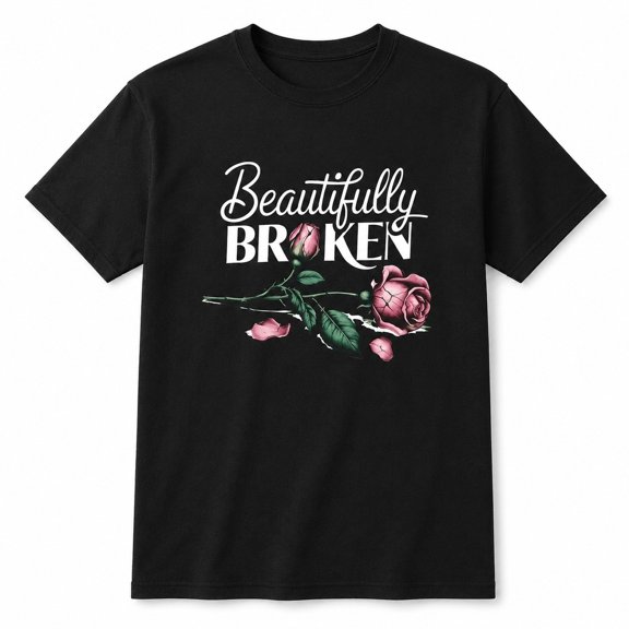 Beautifully Broken Graphic T-Shirt, Unisex Classic Fit Cotton Crewneck Tee