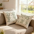 thumbnail image 3 of Linen Fabric Decorative Pillow Covers, Spring Easter Themed, 45x45 cm, Ideal for Living Room, Bedroom, Patio Furniture, 3 of 9