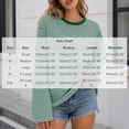 thumbnail image 3 of Yutgune Women's Striped Sweatshirt Crew Neck Long Sleeve Shirts Loose Casual Fall Top, 3 of 6