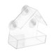 thumbnail image 2 of Comedero para pájaros con ventana transparente, comedero para pájaros para exteriores, resistente y con succión mejorada. Sin tira de goma, 2 of 9