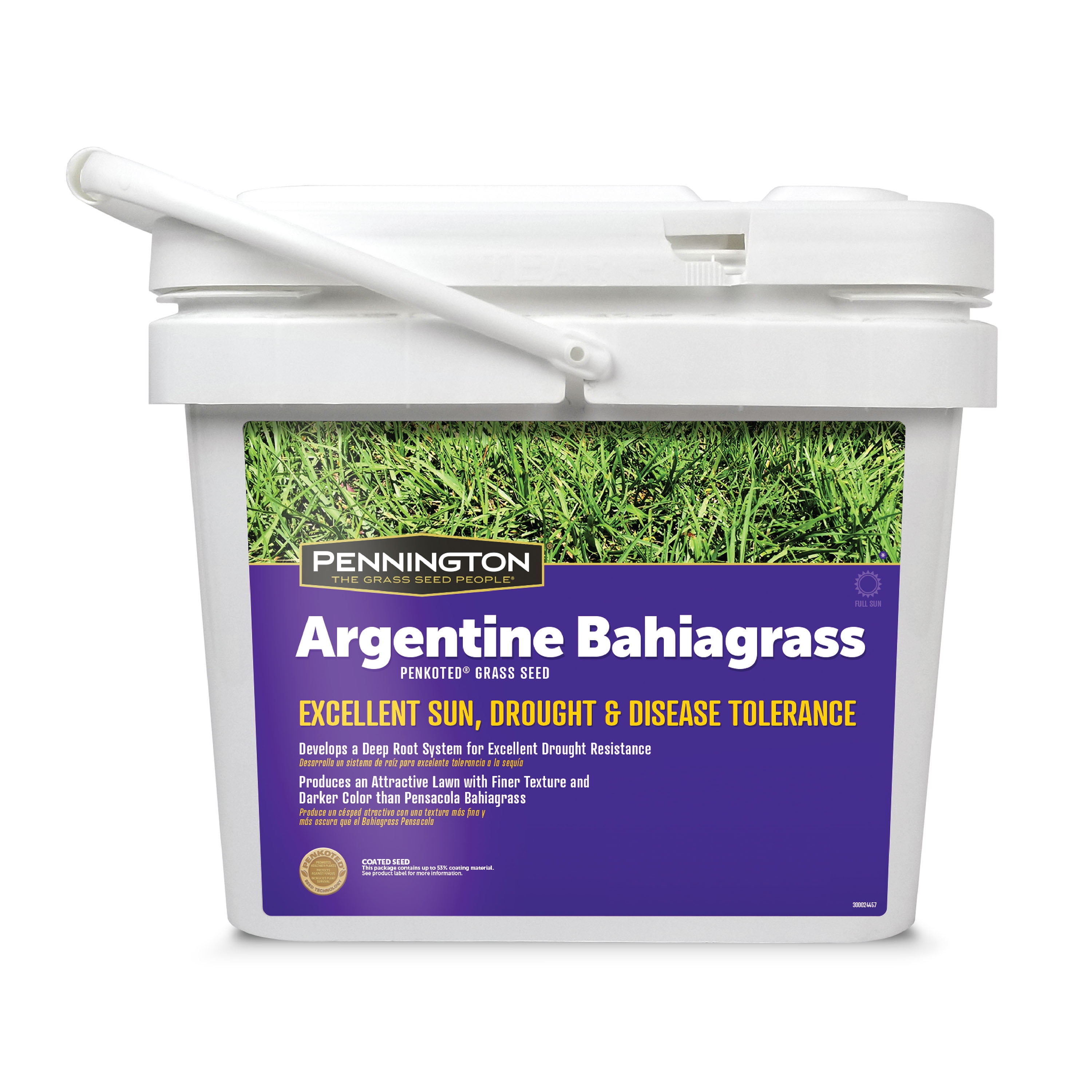 Pennington Argentine Bahiagrass Grass Seed, For Southern Lawns; 5 lbs