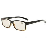Eyekepper Computer Glasses UV Protection Anti Glare/Blue Rays Readers Black/Yellow 2.25