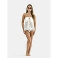 thumbnail image 2 of Time and Tru Women's and Women's Plus Crochet O-Ring Tankini Swim Top, Sizes XS-3X, 2 of 5