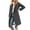 Dark gray, variant on Langwyqu Fall Winter Women Lapel Collar Double Breasted Wool Blend Trenchcoat Long Jacket Coat