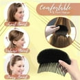 thumbnail image 5 of Miyuadkai Hair clip Female Hair Princess Comb Hairpin Puffy Hairpin Hair Hair clip Jewelry Black One Size, 5 of 8