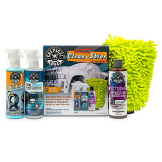Chemical Guys HOL124 Starter Car Care & Cleaning Kit, 7 Items Including (6)  16 fl oz Chemicals