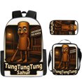 thumbnail image 1 of Juego De Dibujos Animados Mochila Con Patrón Periférico Estuche Para Lápices Bolso De Hombro Mochila Para Niños Juego De Tres Piezas, 1 of 1