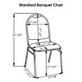 thumbnail image 5 of YCC Linens - 6 Pack Stretch Spandex Banquet Chair Covers - Burgundy, 5 of 5