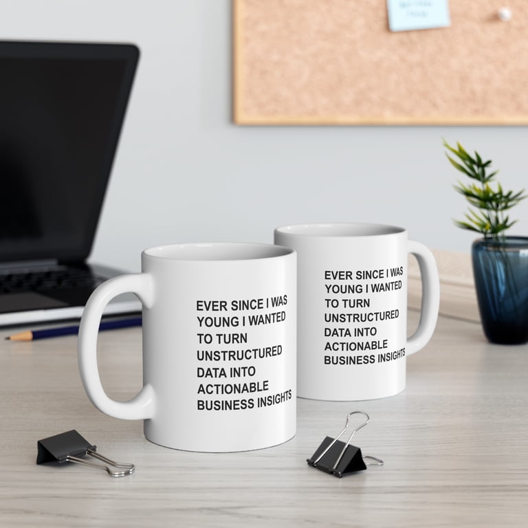 Funny MBA Graduation Mug – “Neurons Not Included” MRI Design, 11 Oz Ceramic Cup, Dishwasher Safe, Great Gift For Business Grads